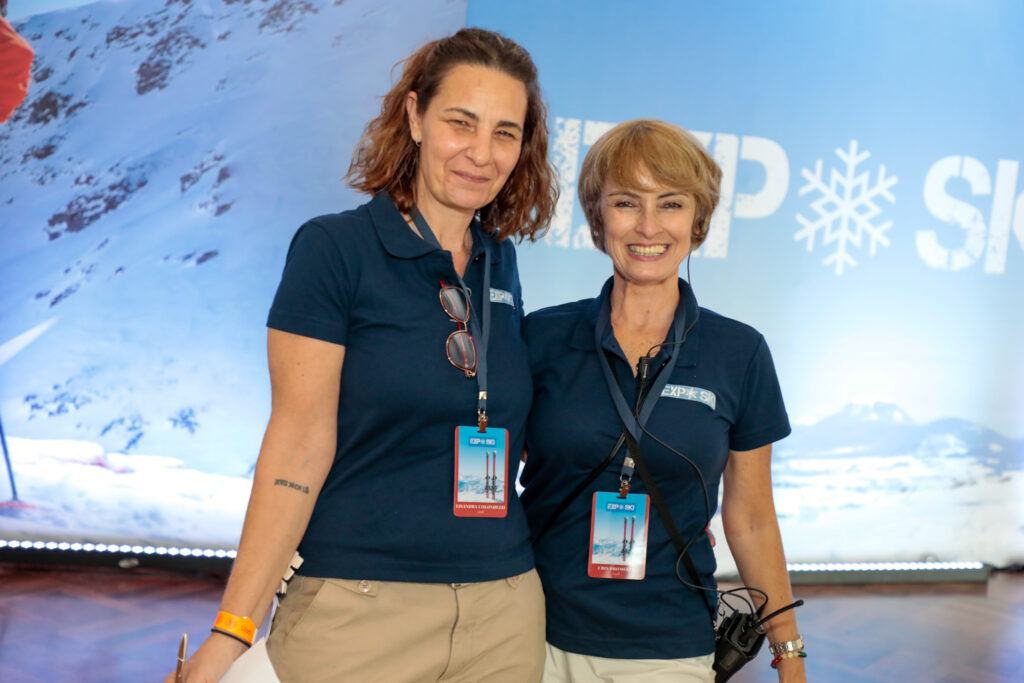 Lisandra e Cris, staff do Expo Ski