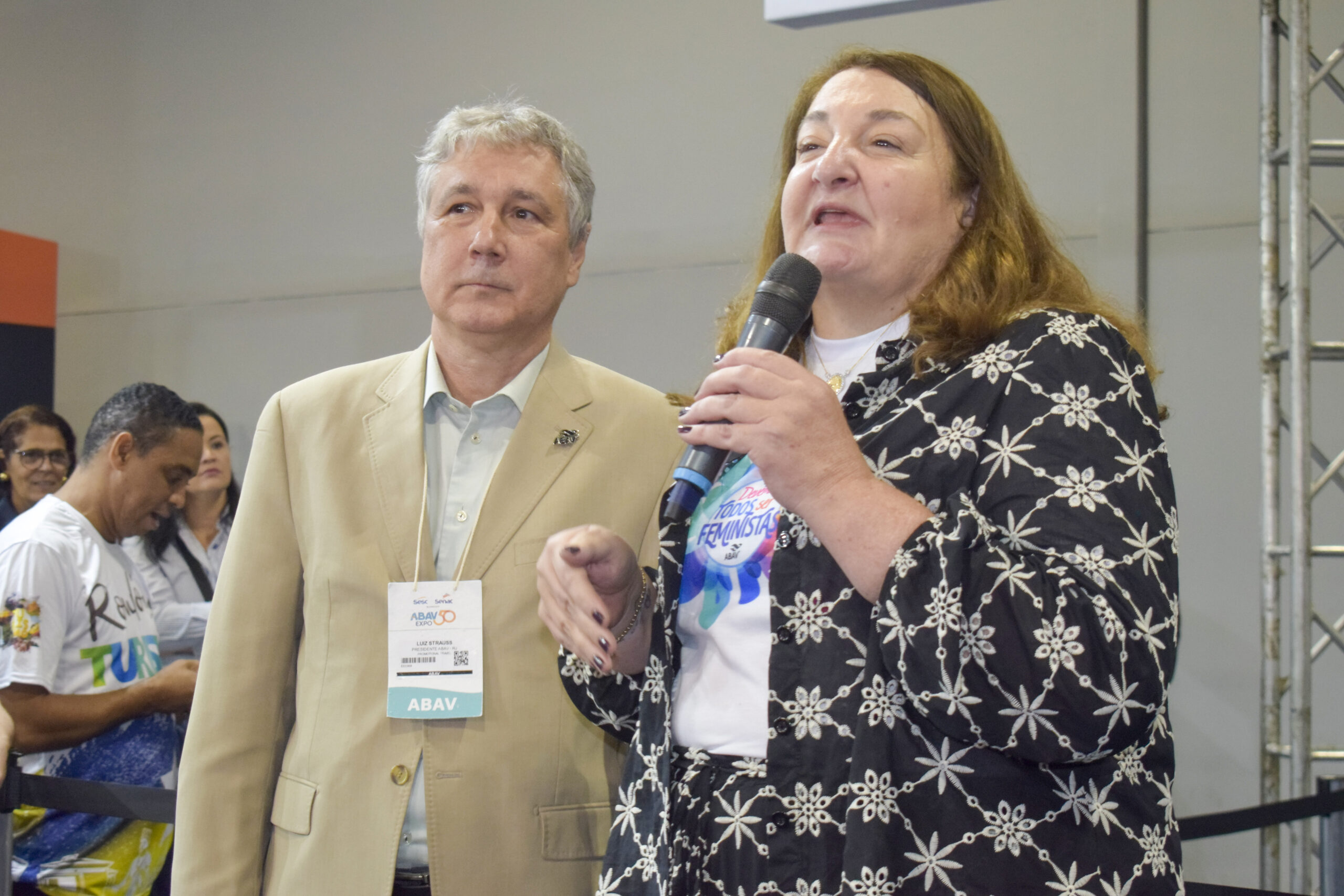 Luiz Strauss, presidente da Abav RJ e Magda Nassar, presidente da Abav Nacional Luiz Strauss, presidente da Abav RJ e Magda Nassar, presidente da Abav Nacional