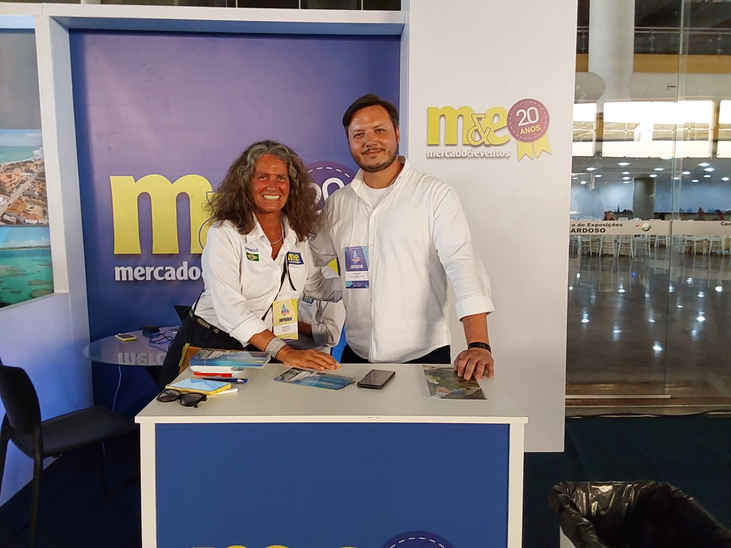 Mari Masgra, M&E, e Fabio Skraba, diretor da Setur PR Mari Masgra, M&E, e Fabio Skraba, diretor da Setur PR