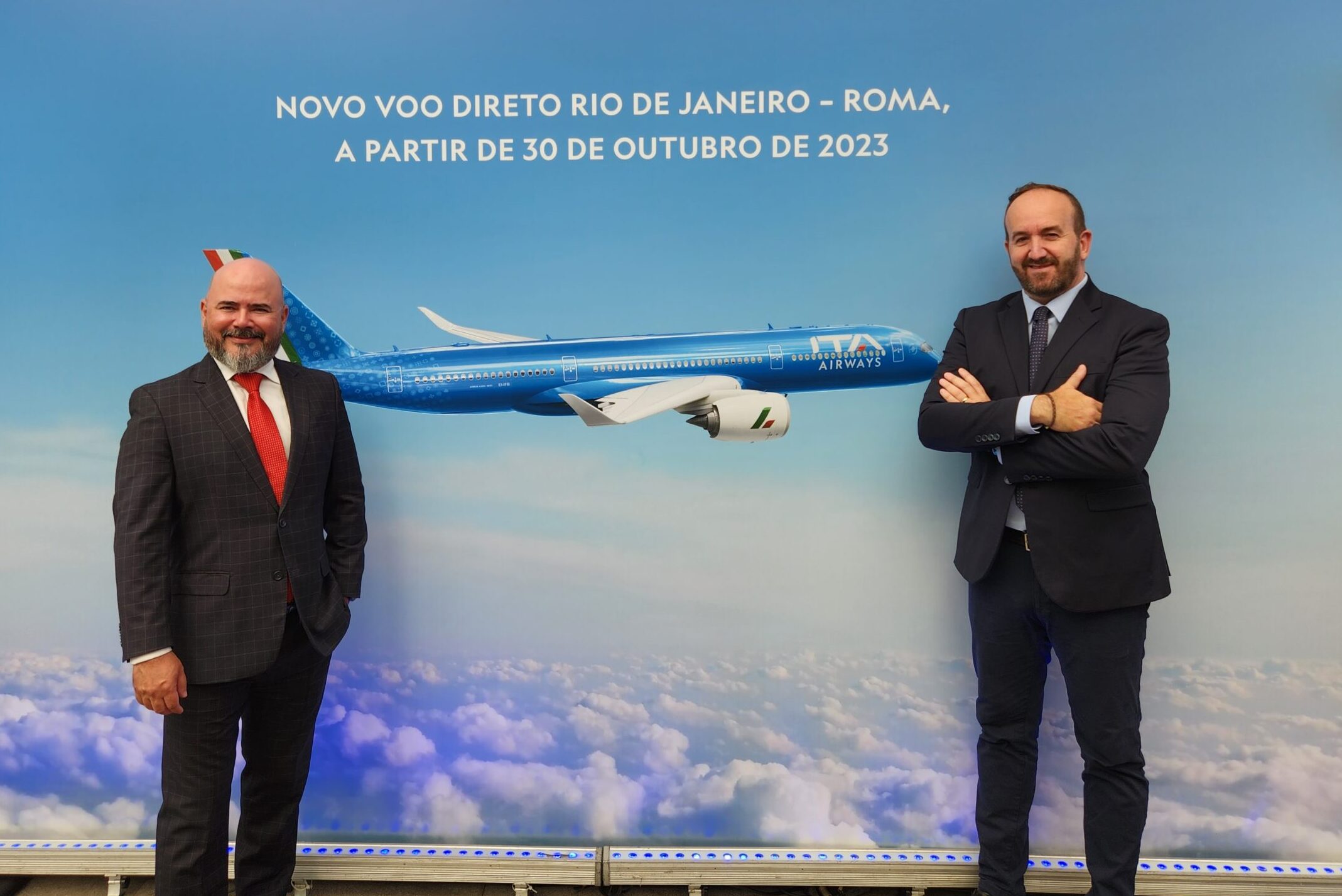 ITA Airways promove evento para celebrar voo inaugural entre Rio de Janeiro e Roma; fotos ITA Airways promove evento para celebrar voo inaugural entre Rio de Janeiro e Roma; fotos