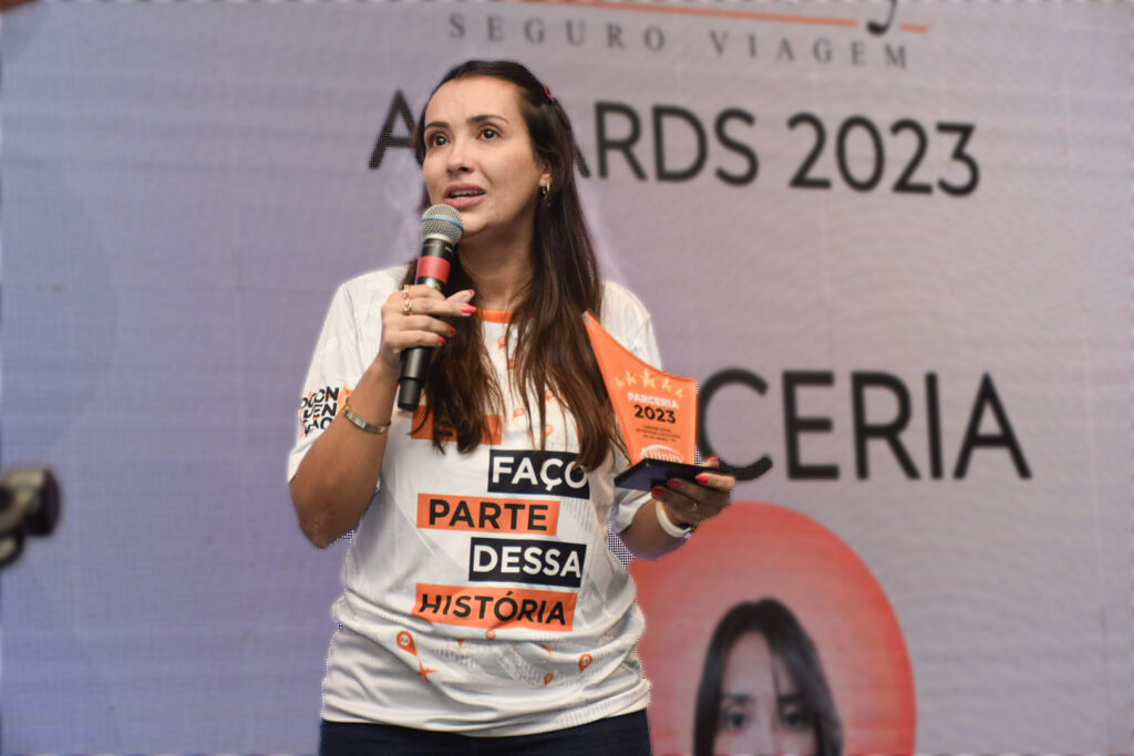 Natália Strucchi, da Go Trade, vencedora da categoria Parceria