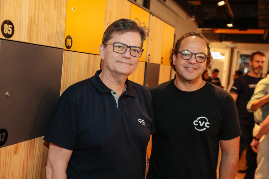 Paulo Palaia, diretor executivo de tecnologia da CVC Corp, e Fabio Godinho, CEO da CVC Corp