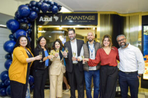 Representantes do Tudo Azul e Advantage Lounge (Ana Azevedo/M&E)
