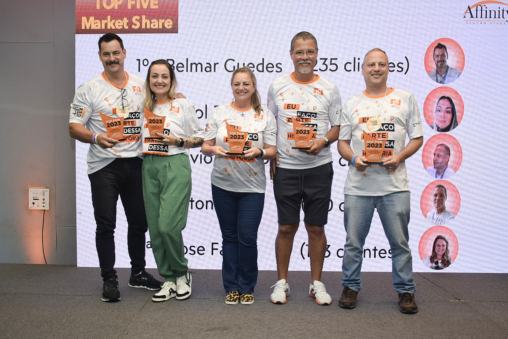 Vencedores do TOP Five Market Share Vencedores do TOP Five Market Share