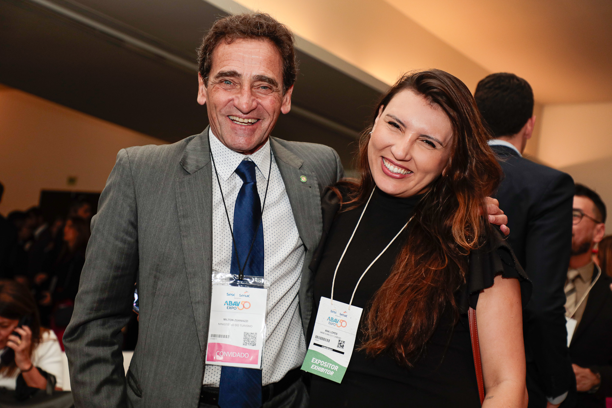 Milton Zuanazzi e Ana Lopes, do Mtur
