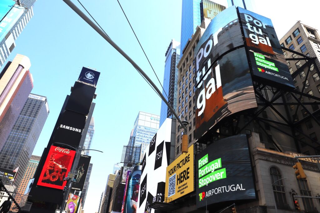 TAP promove Portugal na Times Square TAP promove Portugal na Times Square