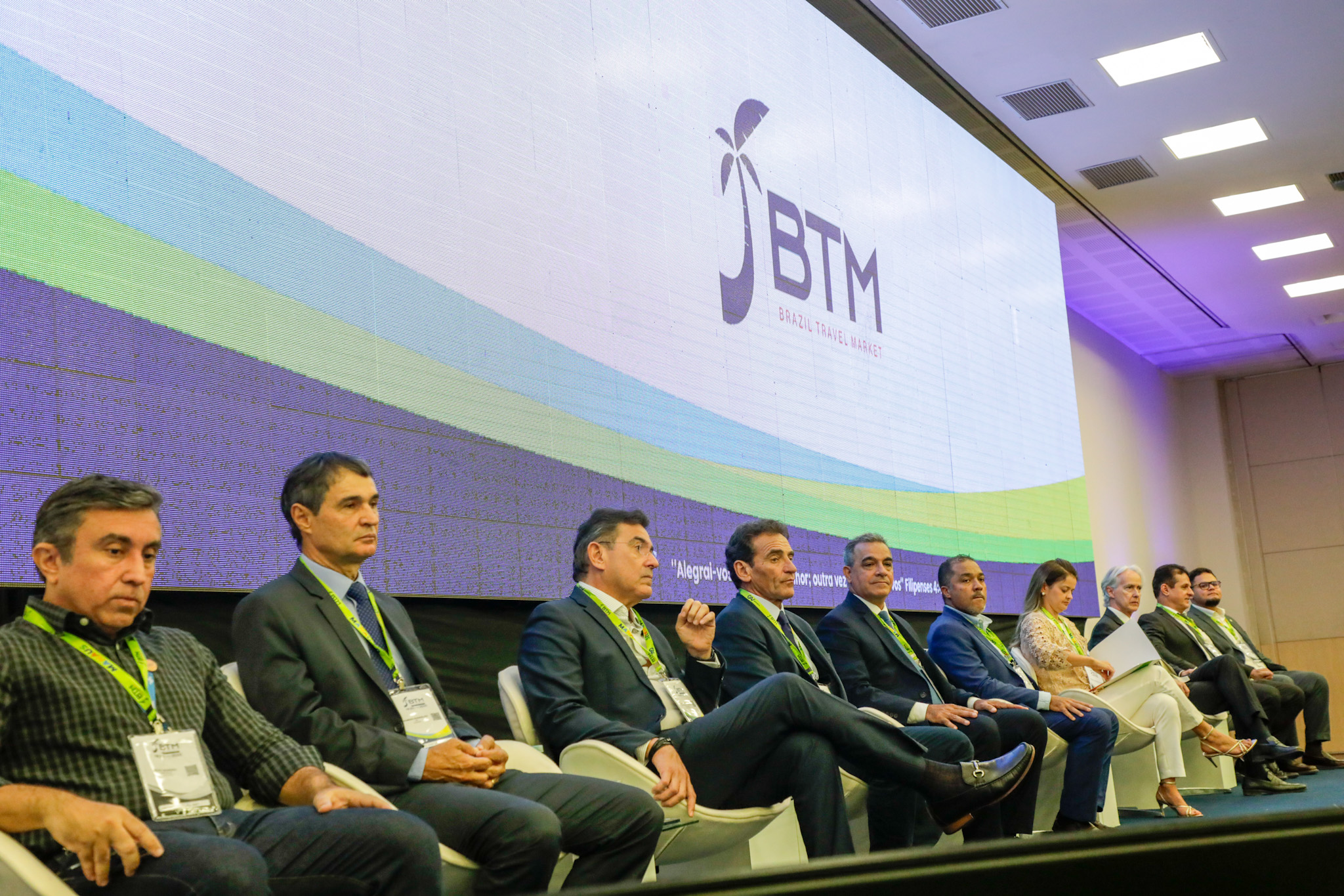 Autoridades do trade na abertura do BTM 2023 Autoridades do trade na abertura do BTM 2023