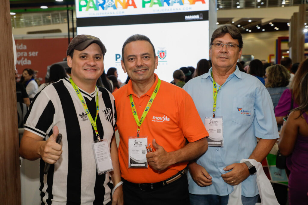 Adson Martins, Grandes Viagens Turismo, Roney Sampaio, Movida, e Paulinho, da Grandes Viagens Turismo