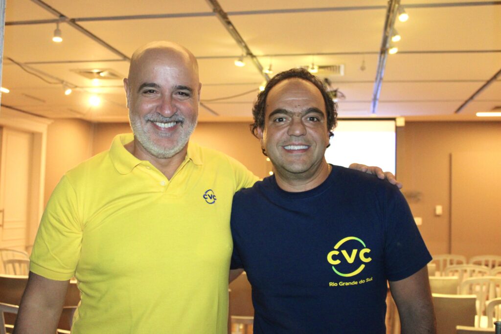 Alejandro Lavin, da Special Tours, e Fabio Godinho, da CVC Corp