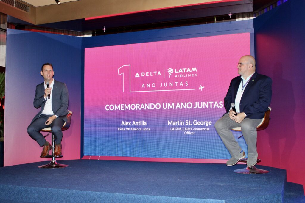 Alex Antilla da Delta e Martim George da Latam Onde Delta e Latam chegaram neste primeiro ano de Joint Venture? Veja avanços