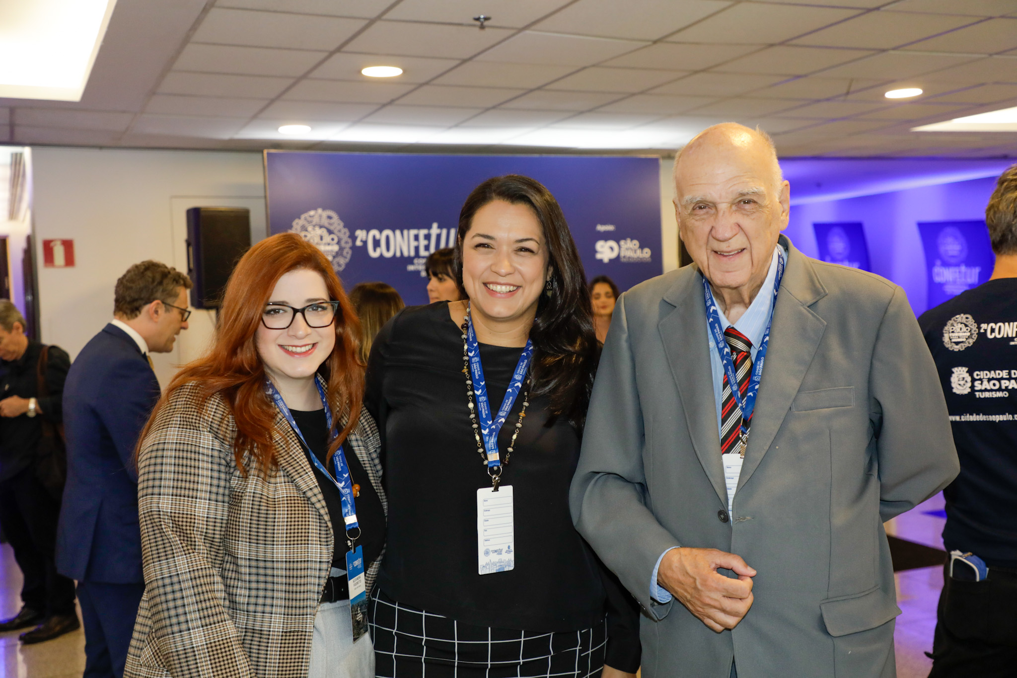 Alexandra Favoretto, Visite São Paulo, Fernanda Ascar, da SPTURIS, e Jarbas Favoretto, da AMITUR Alexandra Favoretto, Visite São Paulo, Fernanda Ascar, da SPTURIS, e Jarbas Favoretto, da AMITUR