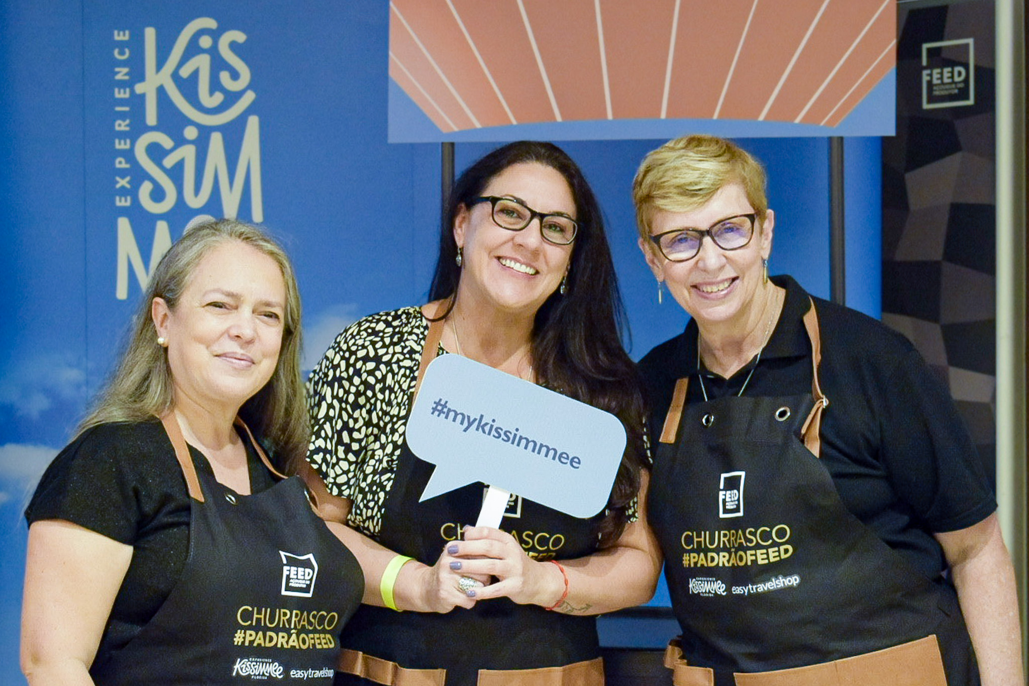 Ana Flávia Medina, de Kissimmee, Lizandra Pajak, do Brand USA e Barbara Picolo, da ETS Ana Flávia Medina, de Kissimmee, Lizandra Pajak, do Brand USA e Barbara Picolo, da ETS