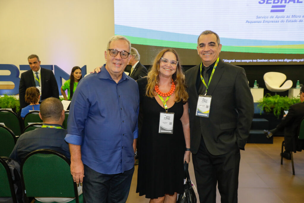Antônio Roberto, Ruth Avelino, da Paraíba, e Bruno Mesquita, da BTM