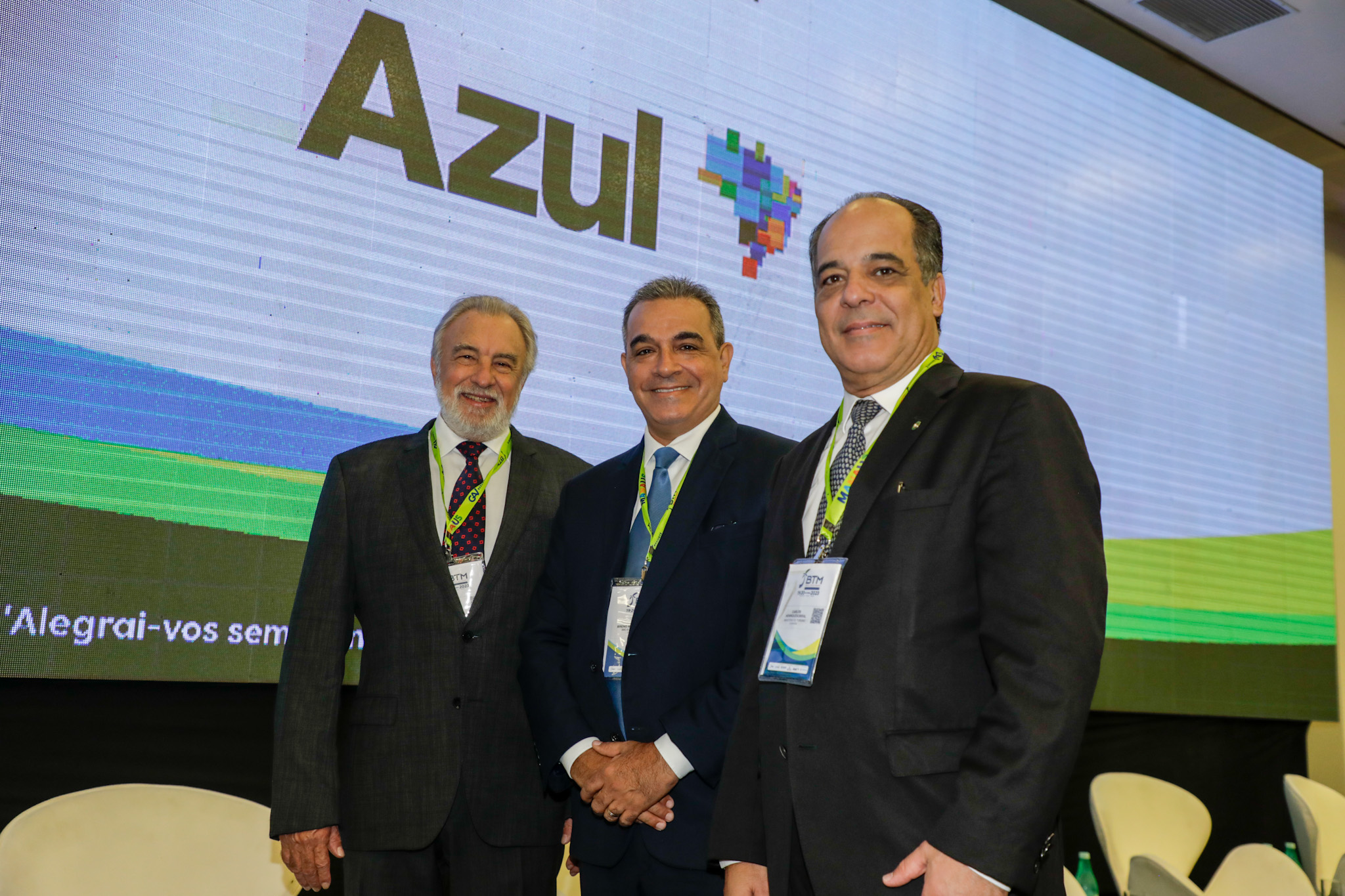 Celso Guelfi, da GTA, Breno Mesquita, da BTM, e Carlos Sobral, do MTur Celso Guelfi, da GTA, Breno Mesquita, da BTM, e Carlos Sobral, do MTur