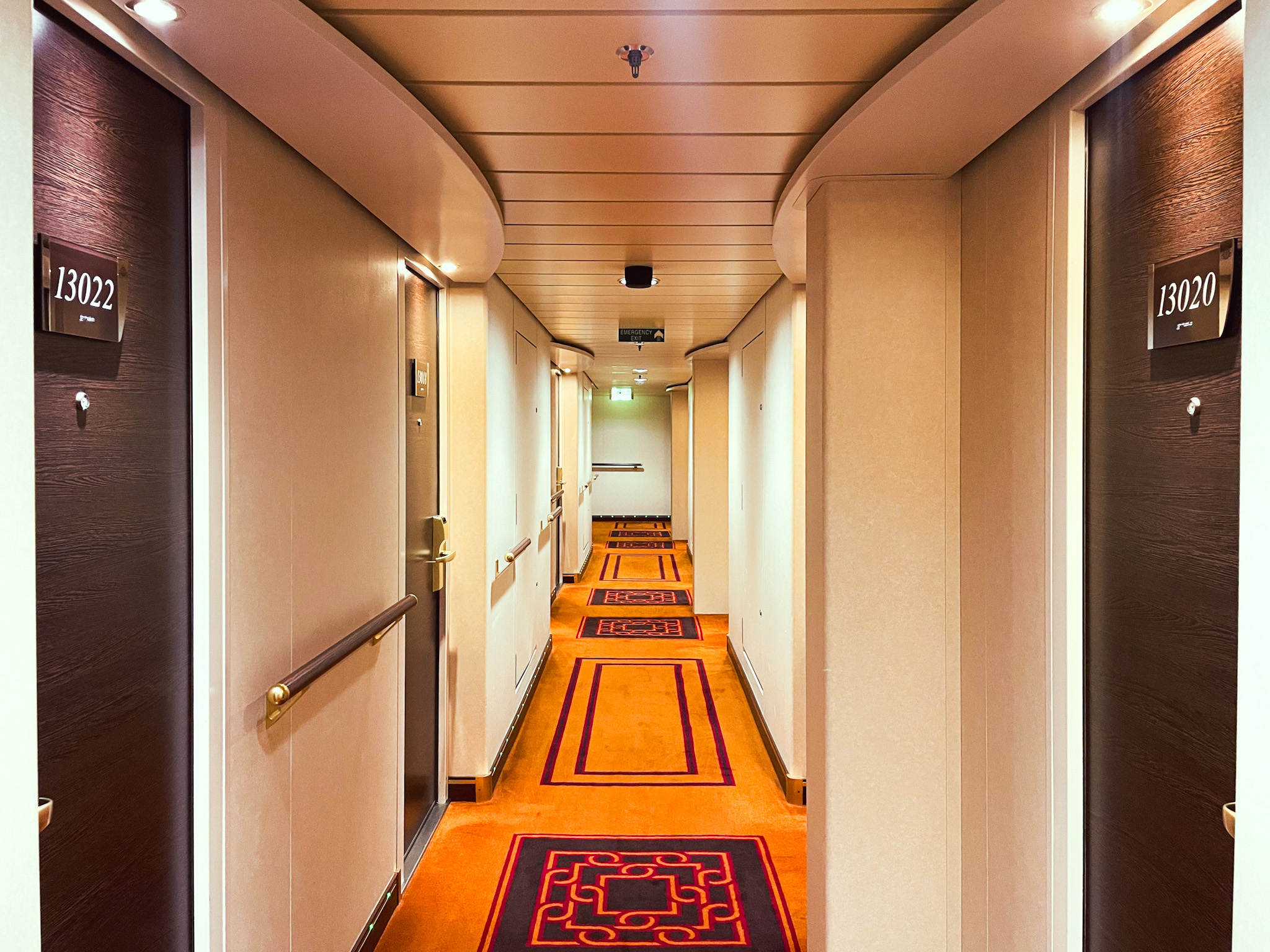 Corredor das cabines Corredor das cabines