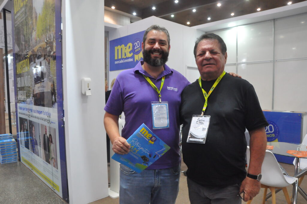 Gabriel Cordeiro, sócio da BWT Operadora e Ailton Abreu, da secretaria de turismo do Maranhão