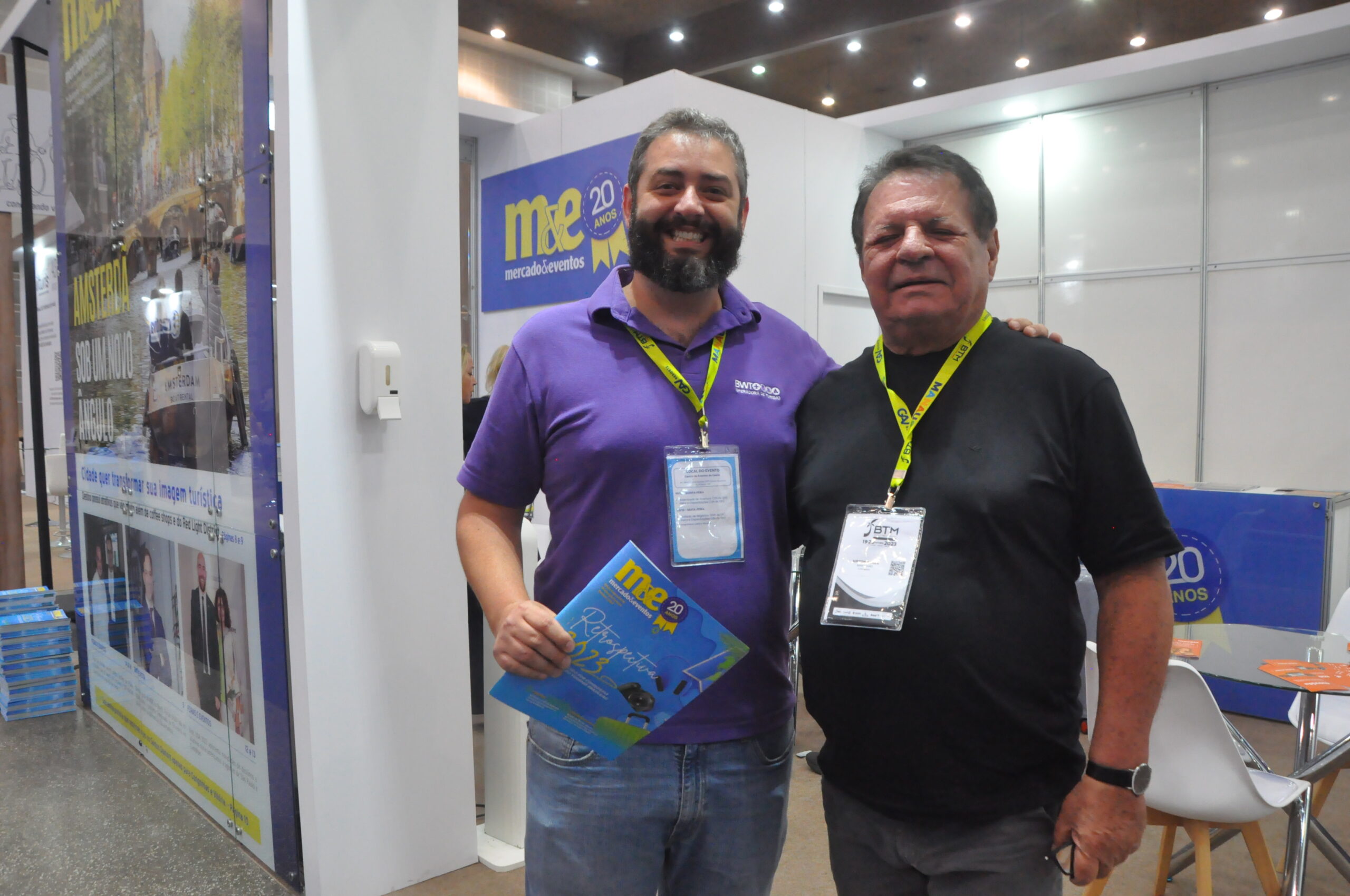 Gabriel Cordeiro, sócio da BWT Operadora e Ailton Abreu, da secretaria de turismo do Maranhão Gabriel Cordeiro, sócio da BWT Operadora e Ailton Abreu, da secretaria de turismo do Maranhão