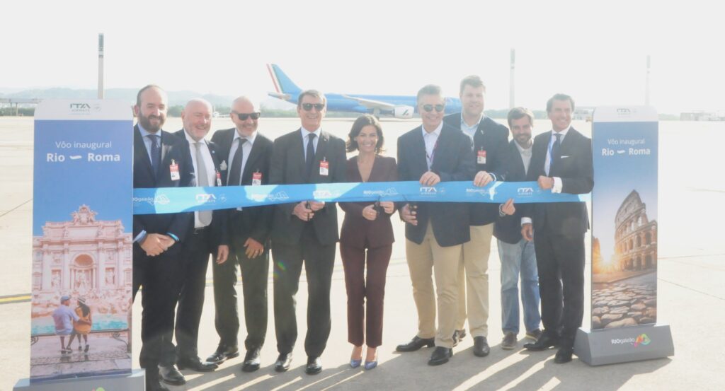 ITA Airways celebra voo inaugural Rio de Janeiro-Roma; veja fotos ITA Airways celebra voo inaugural Rio de Janeiro-Roma; veja fotos
