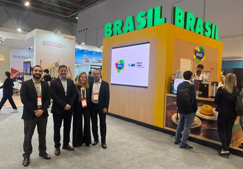 Inframerica marca presença no Routes World 2023 no estande do Brasil Inframerica marca presença no Routes World 2023 no estande do Brasil