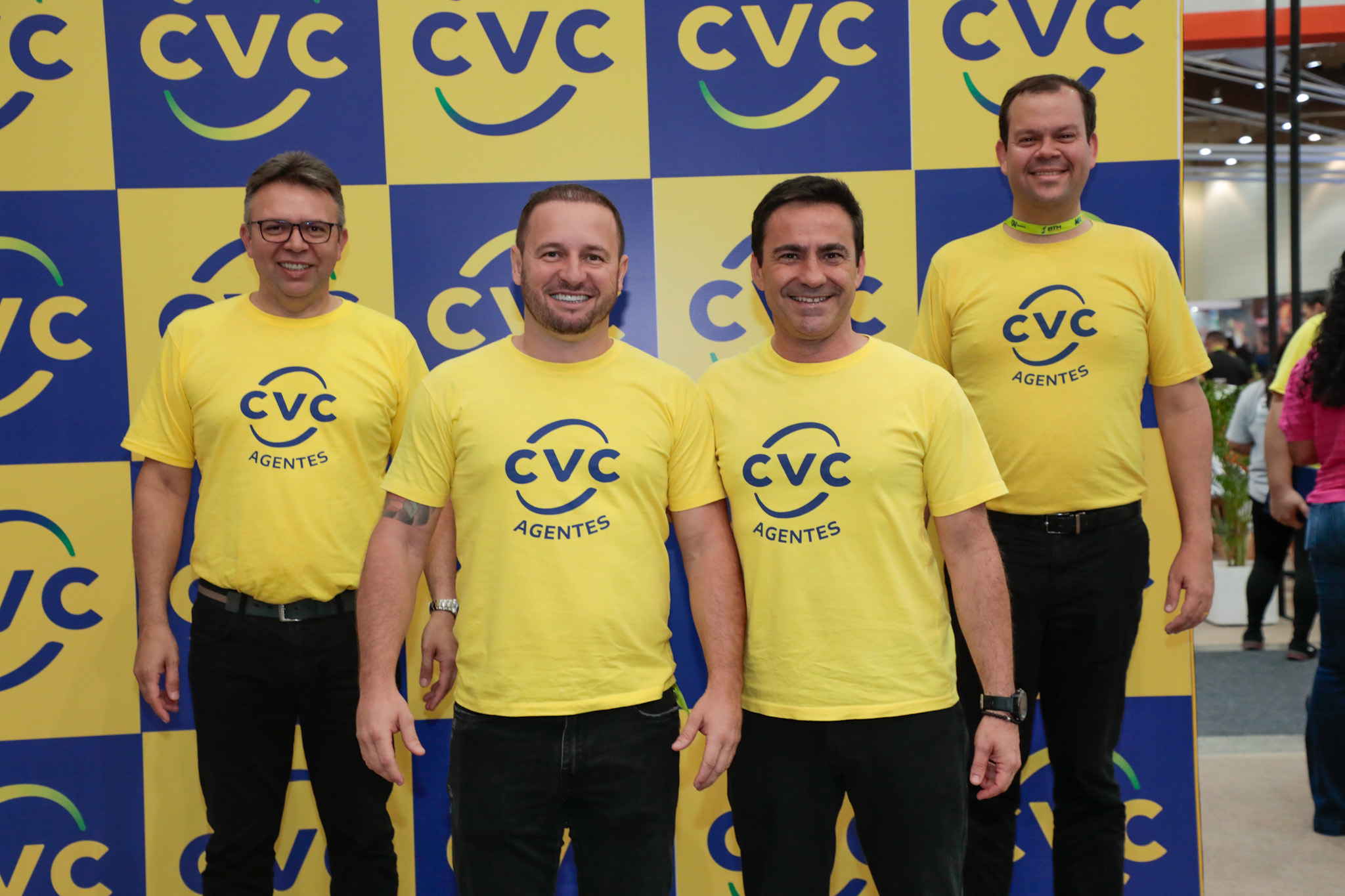 Douglas Silva, Mateus Silva, Rogério Mendes, e Rodrigo Galvão,da CVC Corp Douglas Silva, Mateus Silva, Rogério Mendes, e Rodrigo Galvão,da CVC Corp