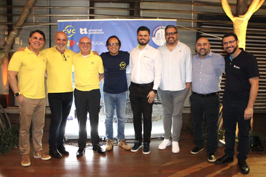 Emerson Belan Alejandro Lavin Fabio Mader Fabio Godinho Marcel Mazzonetto Alexandre Mesquita Roberto Oliveira e Jesse Correia CVC lança 'Série Conquistas' de Circuitos Europeus 2024/25 com mais de 200 roteiros; fotos