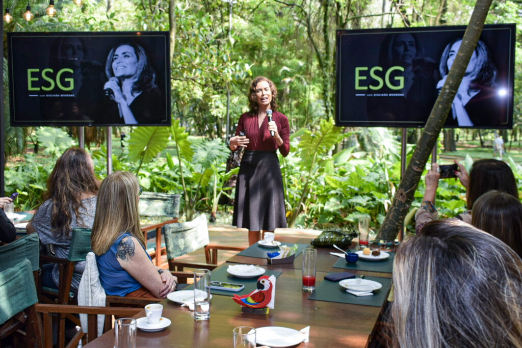 Giuliana Morrone, jornalista convidada para falar sobre ESG