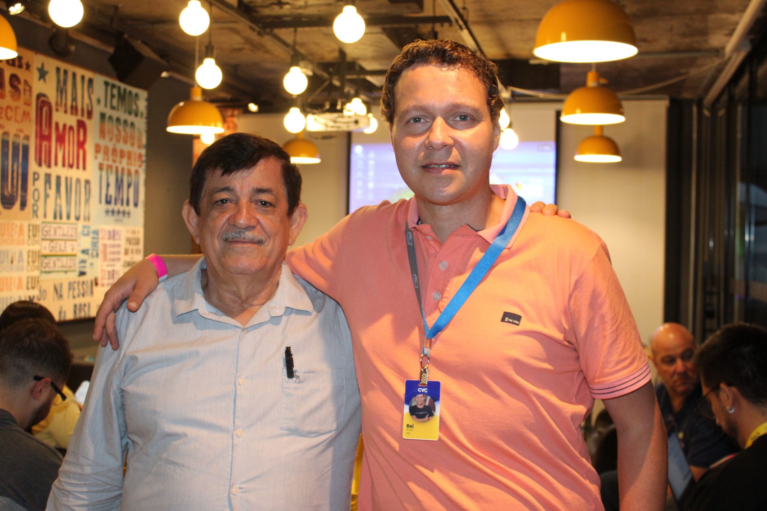 Francisco Timbó, do Resort Arcobaleno, e Reinaldo Borelli, da Trend Francisco Timbó, do Resort Arcobaleno, e Reinaldo Borelli, da Trend
