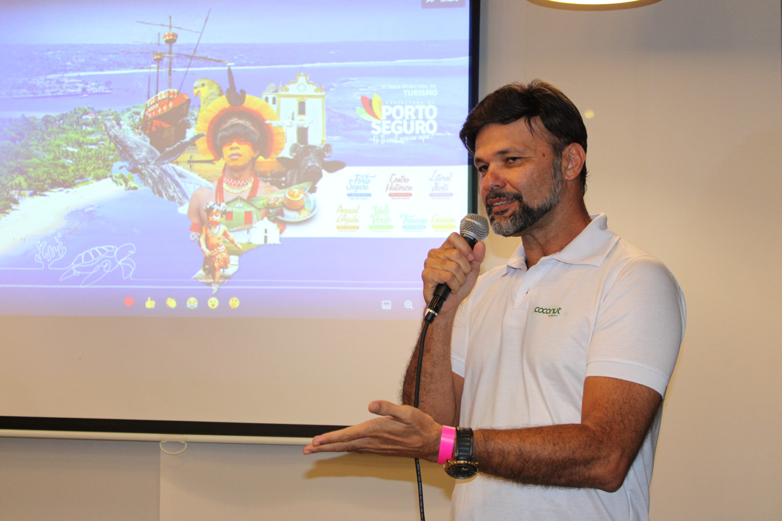 Geovson Magno, representante do Turismo de Porto Seguro Geovson Magno, representante do Turismo de Porto Seguro