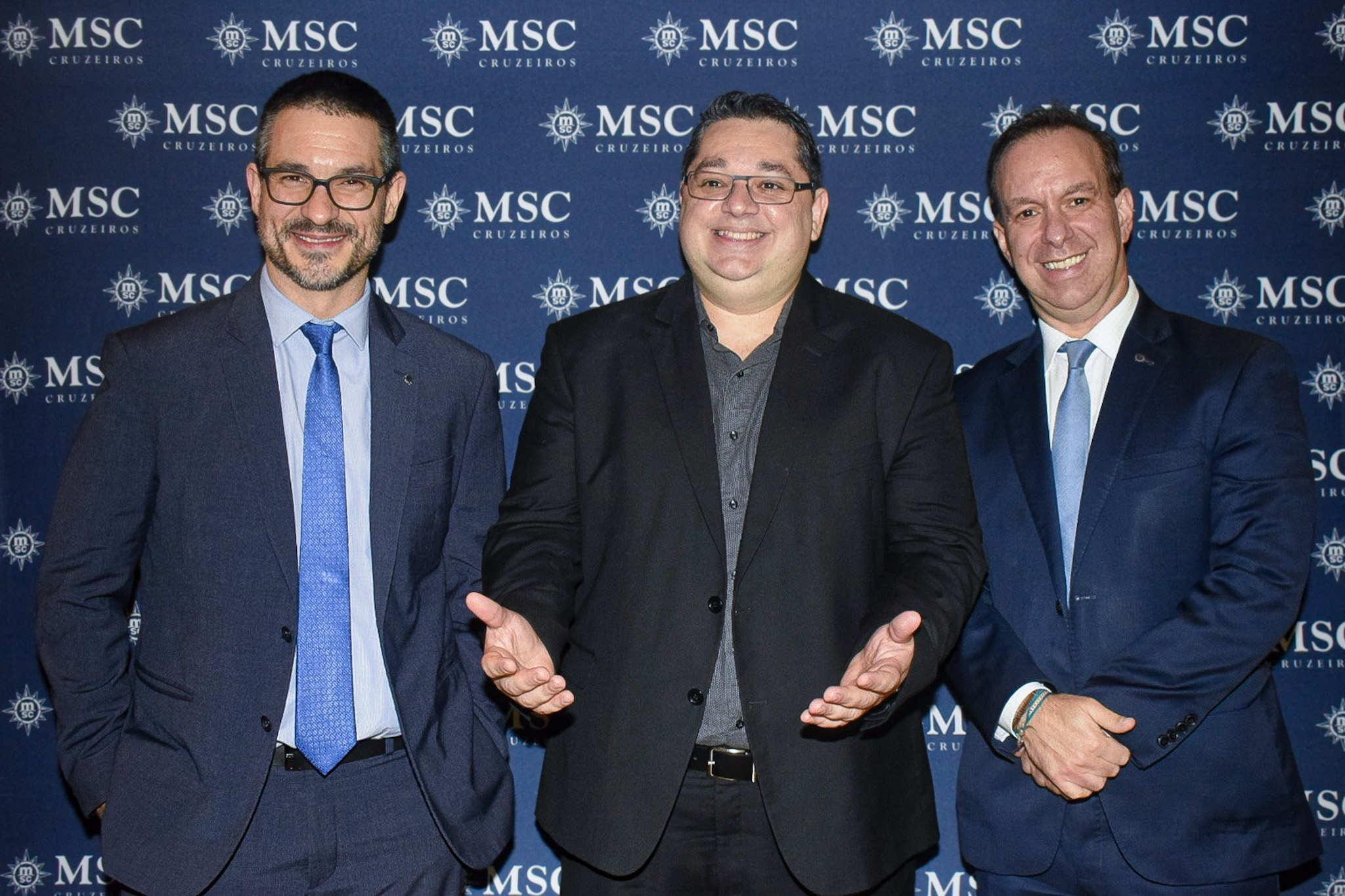 Ignacio Palacios, da MSC; Leandro Sommerfeld, da Marítimos; e Adrian Ursilli, da MSC Ignacio Palacios, da MSC; Leandro Sommerfeld, da Marítimos; e Adrian Ursilli, da MSC