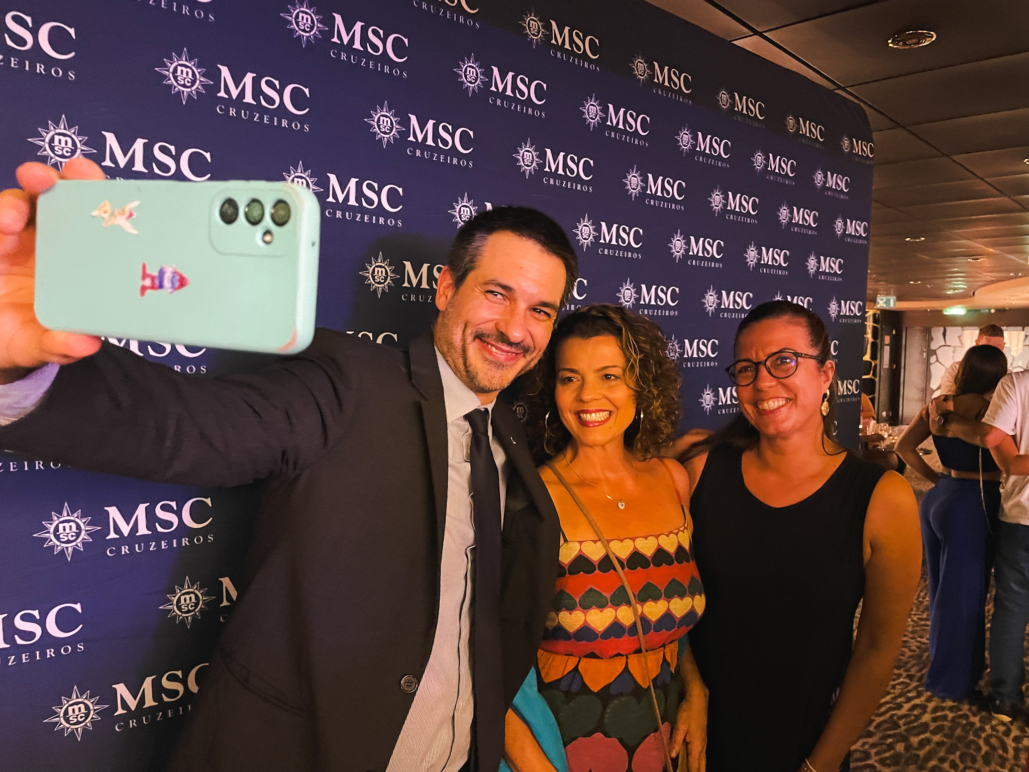 Ignacio Palacios, da MSC em interação com agentes de viagens Ignacio Palacios, da MSC em interação com agentes de viagens