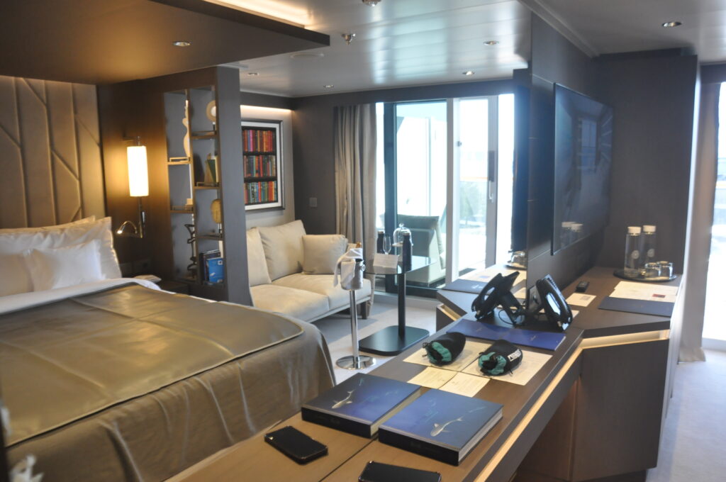 Interior da Ocean Suite