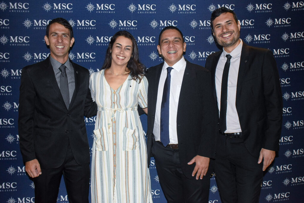 Ivan Mauro, Elizângela Silva, Pedro Silva e Márcio Genaro, da MSC