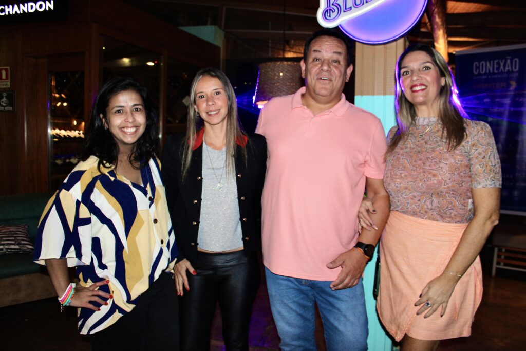 Juliana Ribeiro, da Orinter, Lilian Soares, do Palladium, Davis Santos, da Orinter, e Carla Cecchele, da RCD