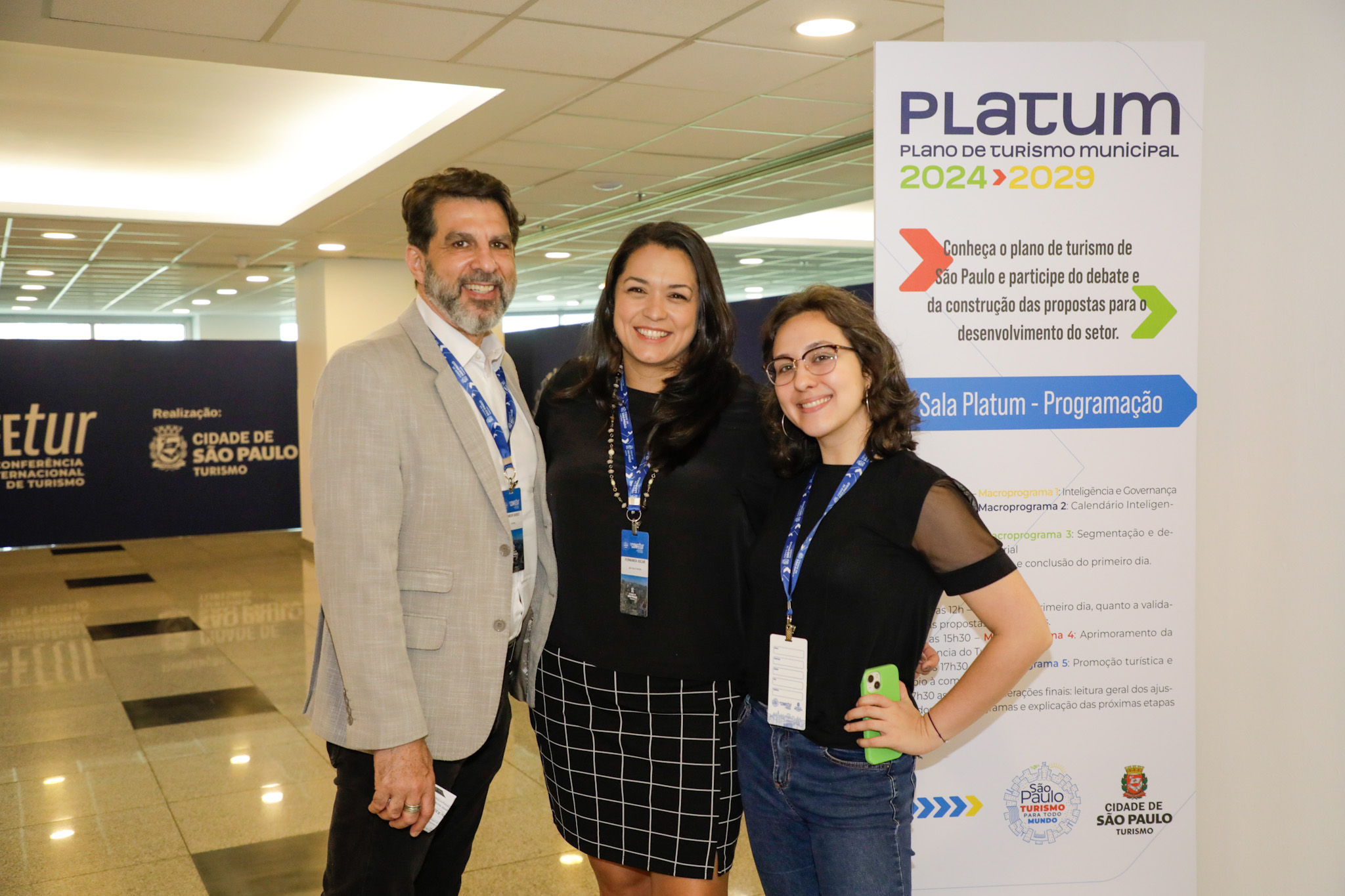 Mansur Bassit, Fernanda Ascar, e Letícia Akamine, da SPTURIS Mansur Bassit, Fernanda Ascar, e Letícia Akamine, da SPTURIS