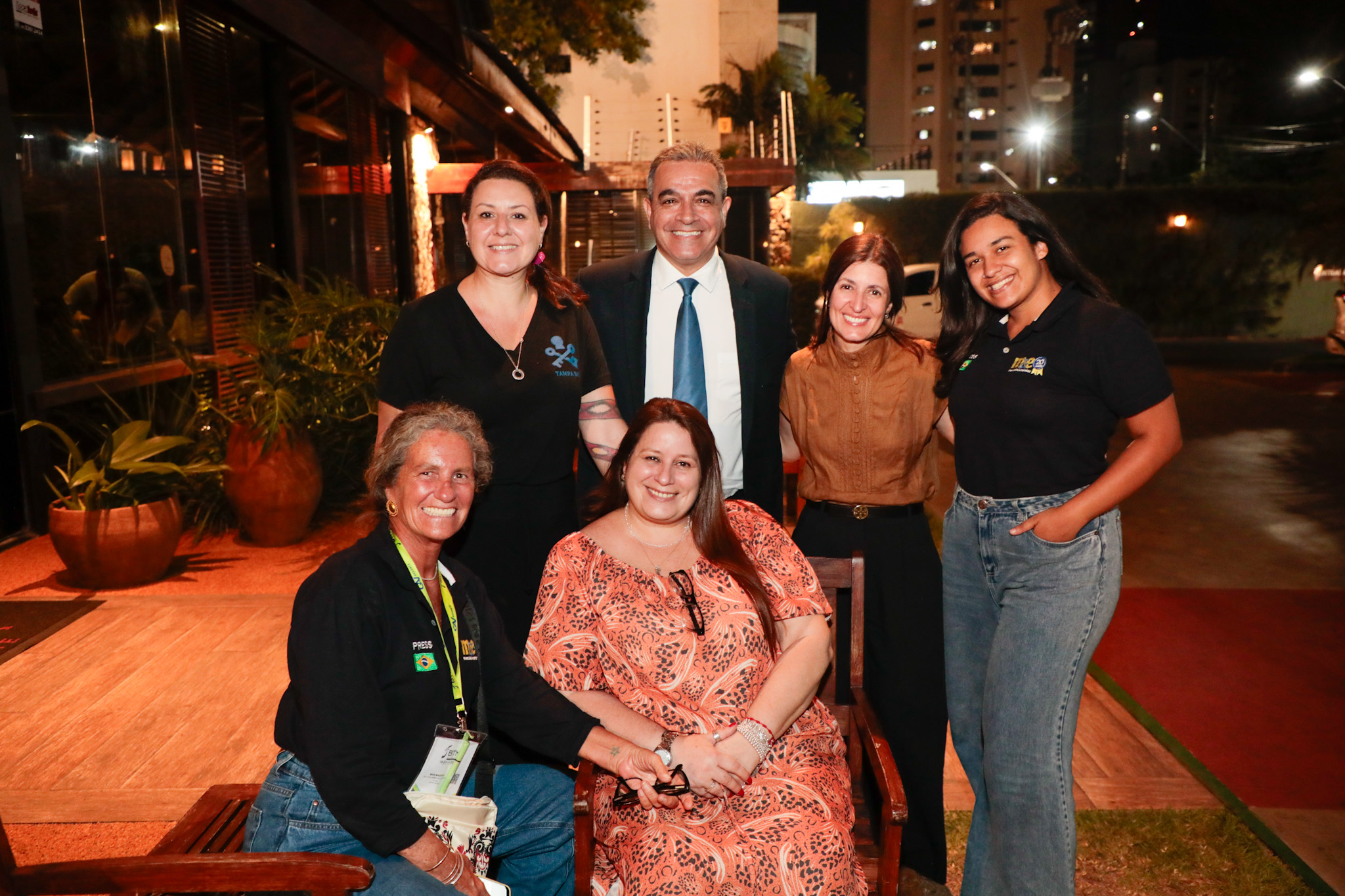Mari Masgrau, do M&E, Joyce Cordeiro, do Visit Tampa Bay, Breno Mesquita, do BTM, Rafaela Gross Brown, do Visit Florida, Andrea Gabel, de St. Pete Clearwater Florida, e Janaína Brito, do M&E Mari Masgrau, do M&E, Joyce Cordeiro, do Visit Tampa Bay, Breno Mesquita, do BTM, Rafaela Gross Brown, do Visit Florida, Andrea Gabel, de St. Pete Clearwater Florida, e Janaína Brito, do M&E