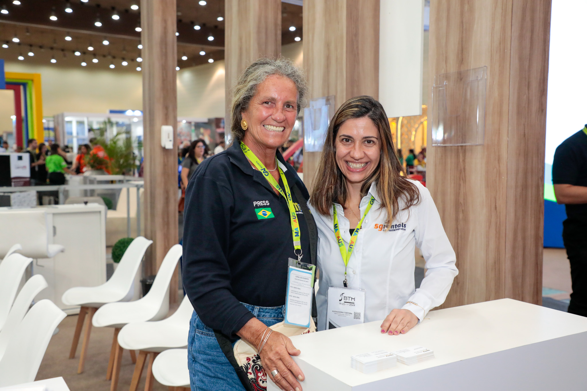 Mari Masgrau, do M&E, com Alessandra Tortora, da Hertz Dollar Thrifty Mari Masgrau, do M&E, com Alessandra Tortora, da Hertz Dollar Thrifty