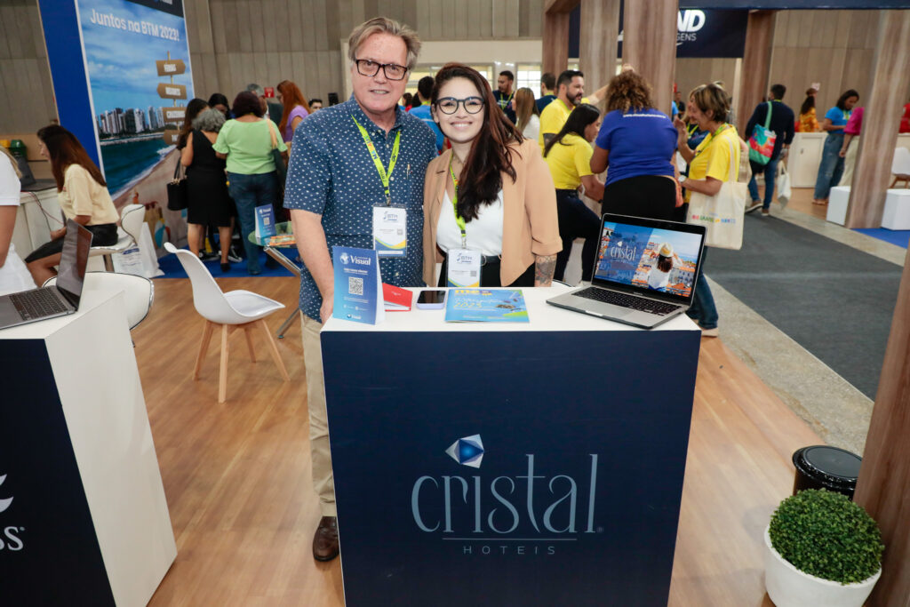 Mauricio Vianna, e Marcela Ramalho, do Hotéis Cristal