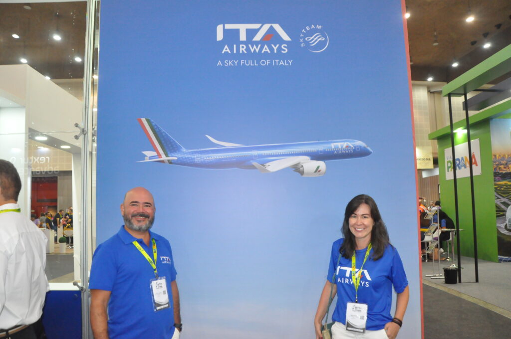 Murilo Cassino e Carla Marin, da ITA Airways