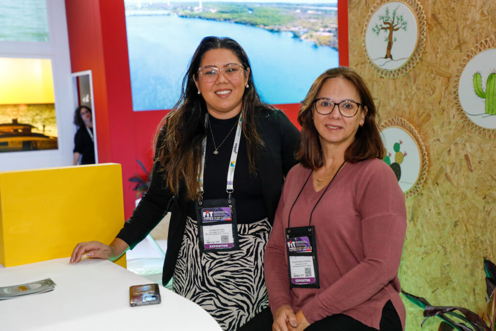 Nayara Santana, diretora de Promoção Turística do Rio Grande do Norte, e Solange Portela, secretaria de turismo do Rio Grande do Norte Nayara Santana, diretora de Promoção Turística do Rio Grande do Norte, e Solange Portela, secretaria de turismo do Rio Grande do Norte
