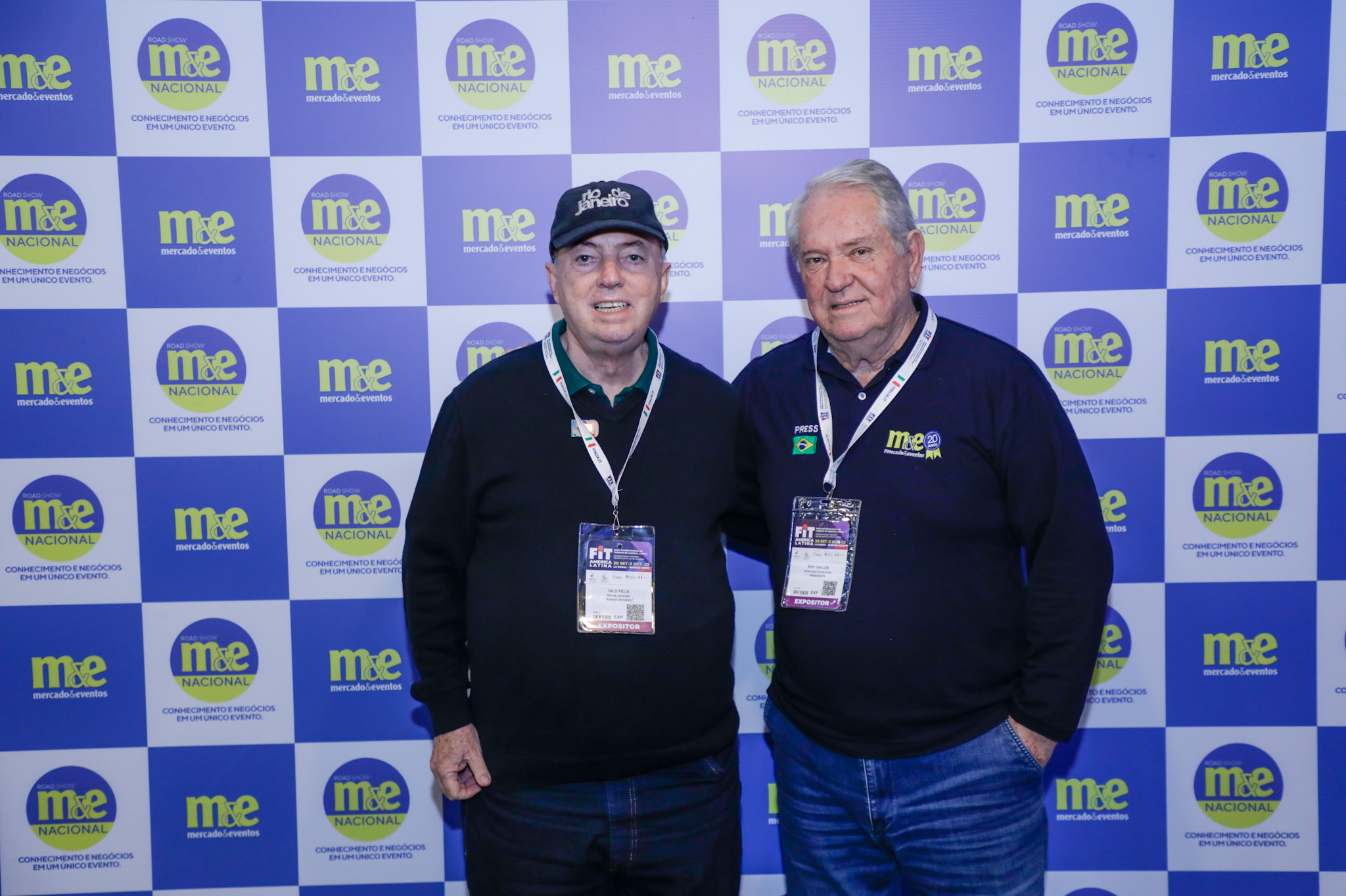 Nilo Sérgio Felix, e Roy Taylor, do M&E Nilo Sérgio Felix, e Roy Taylor, do M&E
