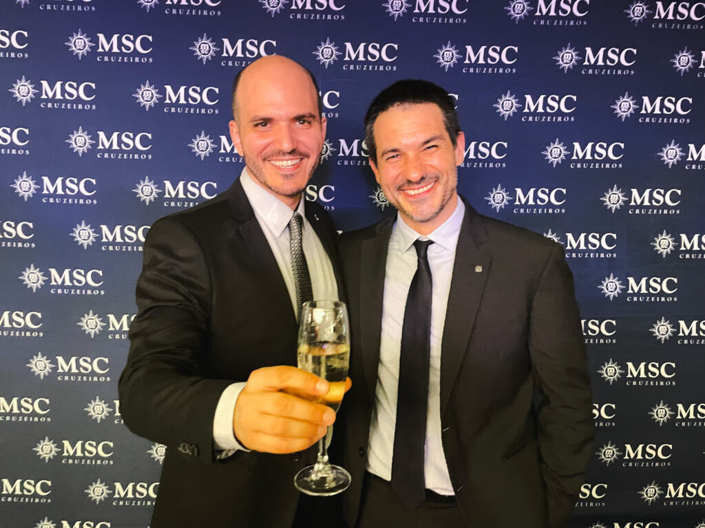 Rafael Grosso e Ignacio Palacios, da MSC Cruzeiros