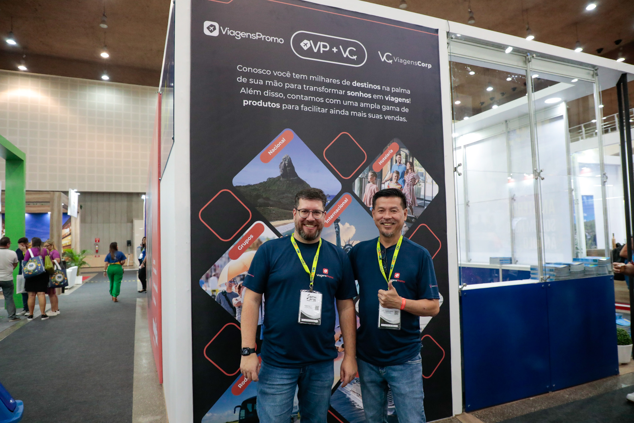 Renato Alves e Valter Onishi, da Viagens Promo Renato Alves e Valter Onishi, da Viagens Promo