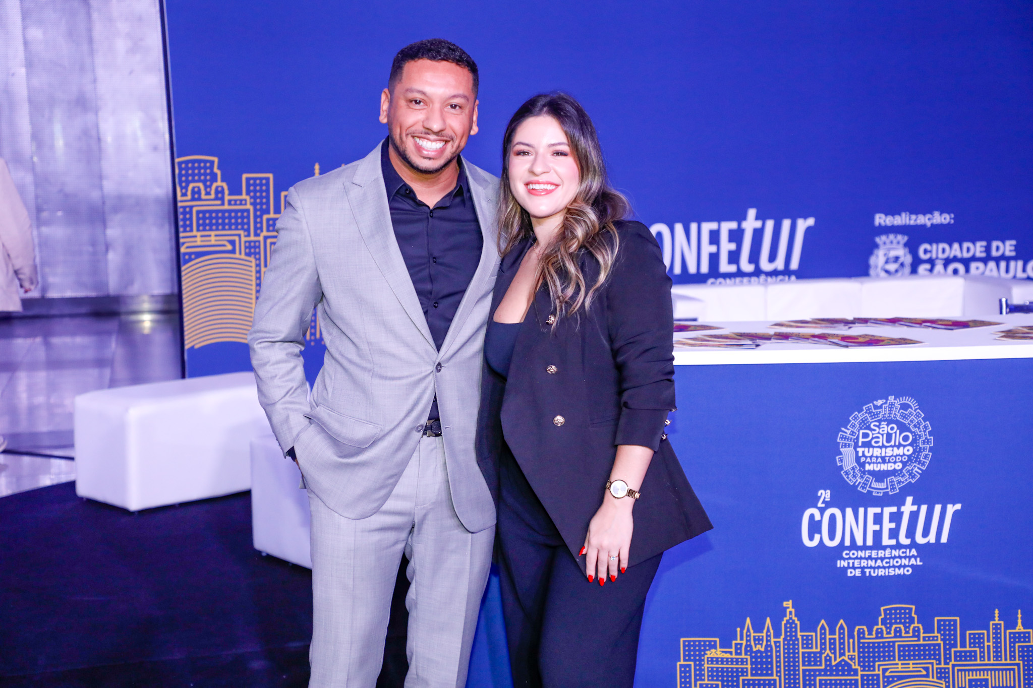 Rodolfo Marinho, secretário de Turismo do Município de São Paulo, acompanhado de sua esposa, Camylla Gallo Rodolfo Marinho, secretário de Turismo do Município de São Paulo, acompanhado de sua esposa, Camylla Gallo