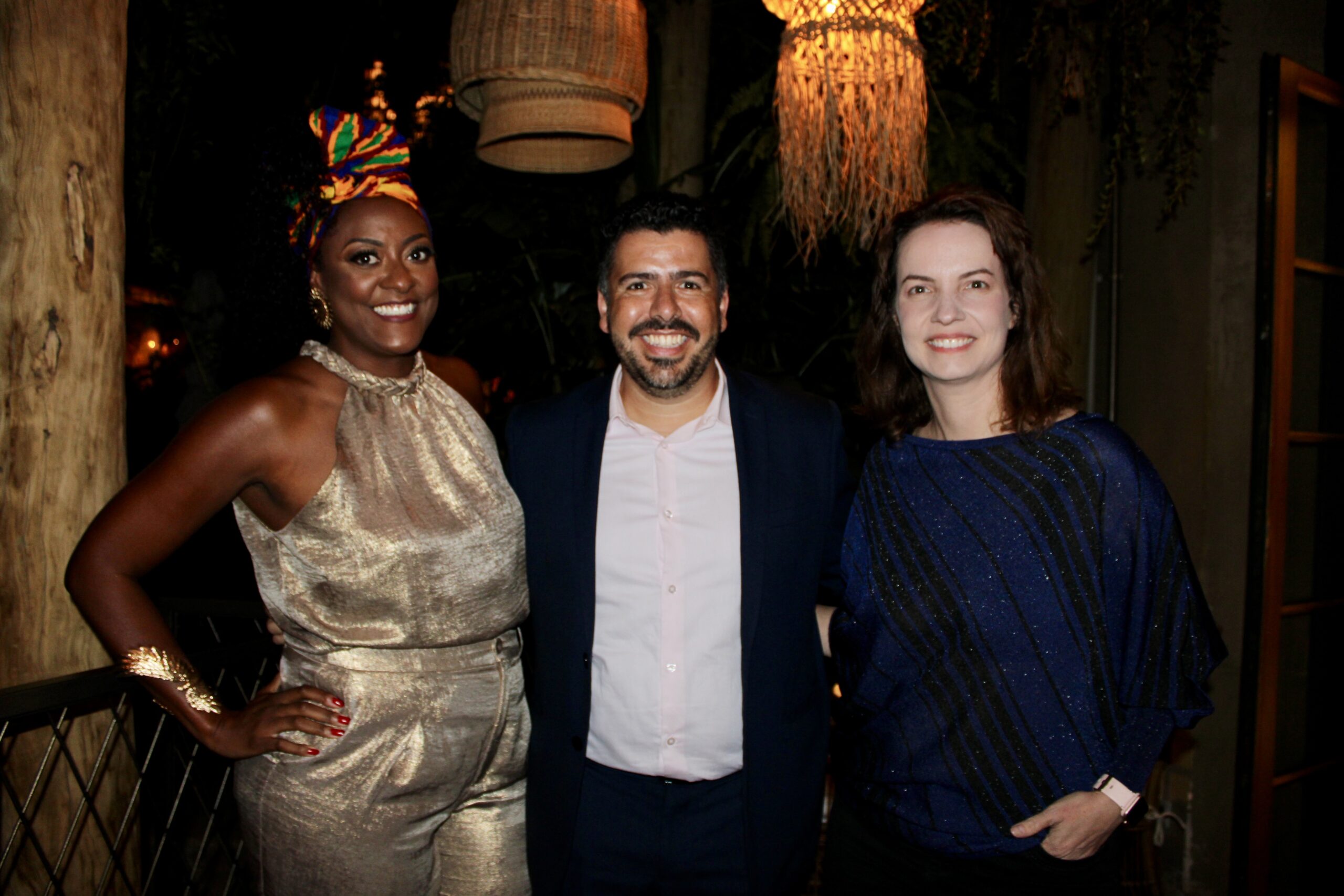 Rogeria Pinheiro, da RP Travel Education, Raphael de Lucca, da Copa Airlines, e Julia Orrico, do GRU Airport Rogeria Pinheiro, da RP Travel Education, Raphael de Lucca, da Copa Airlines, e Julia Orrico, do GRU Airport