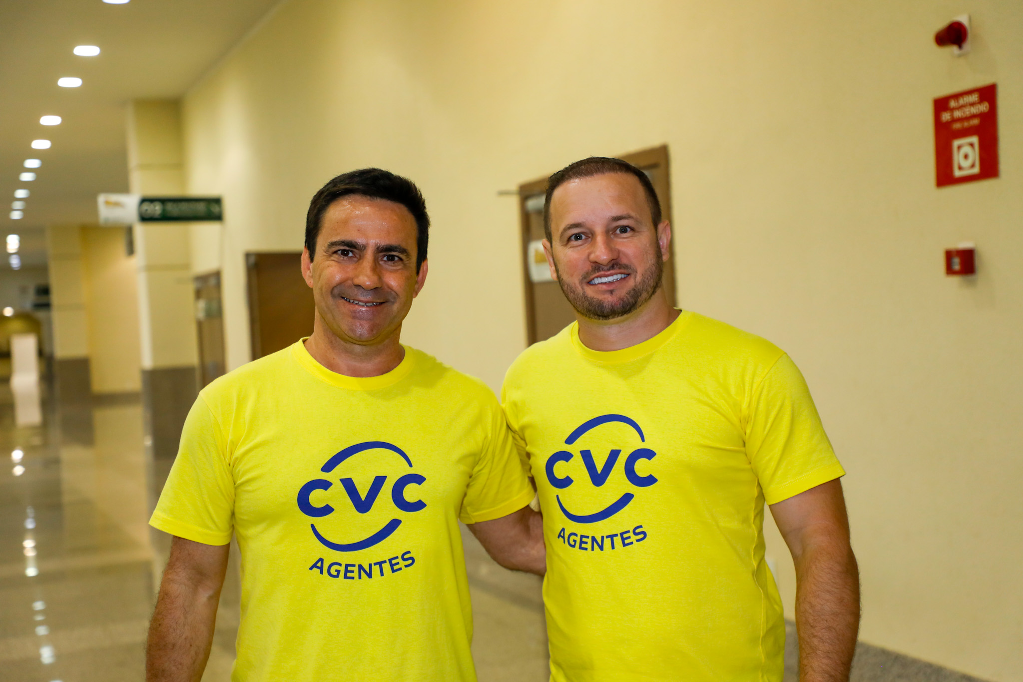 Rogério Mendes e Mateus Silva, da CVC Corp Rogério Mendes e Mateus Silva, da CVC Corp