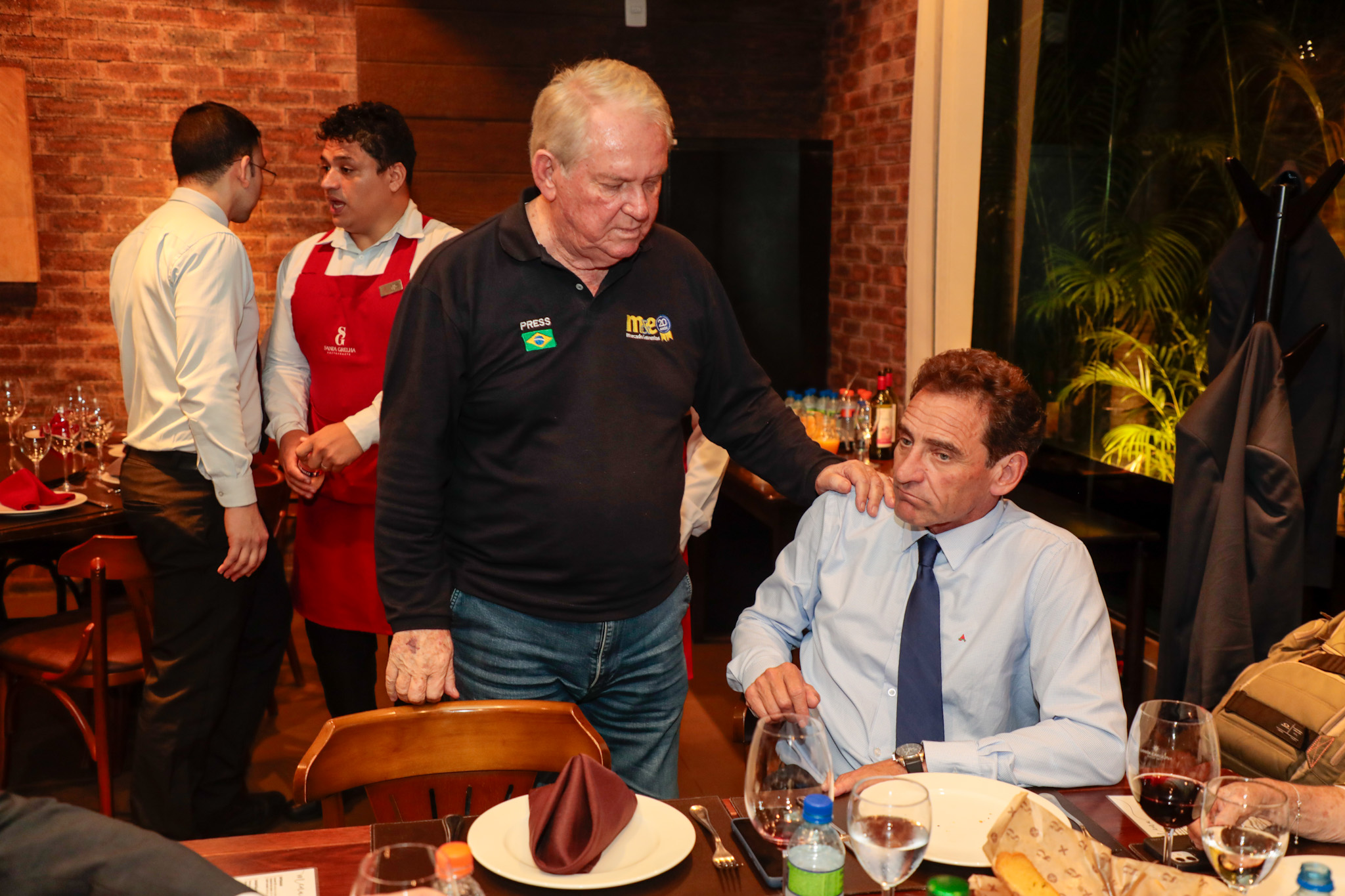 Roy Taylor, do M&E, e Milton Zuanazzi, do MTur Roy Taylor, do M&E, e Milton Zuanazzi, do MTur