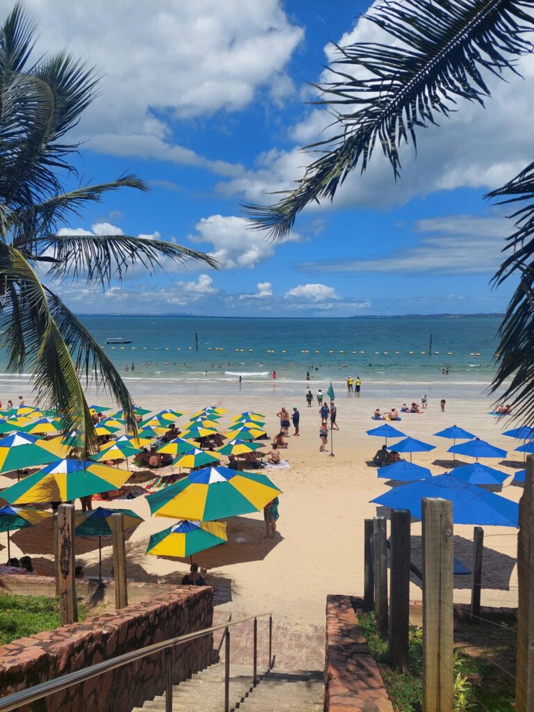 Sombrinhas de para em Ponta NS de Gaudalupe