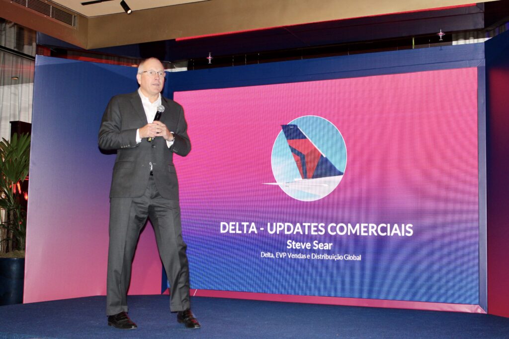 Steve Sear VP Executivo de Vendas e Distribuicao Global da Delta São Paulo é a rota mais importante da joint venture de Delta e Latam em todo o mundo