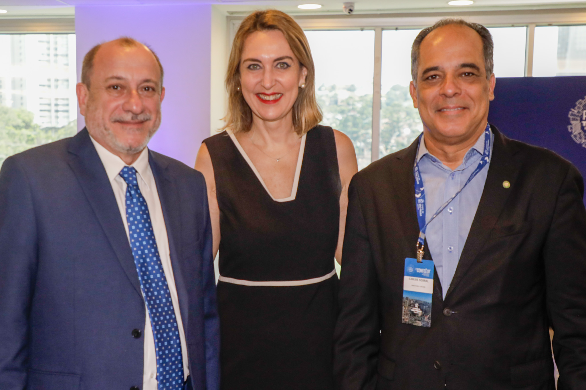 Toni Sando, do Visit São Paulo, Luciane Leite, da Setur-SP, e Carlos Sobral, do MTur Toni Sando, do Visit São Paulo, Luciane Leite, da Setur-SP, e Carlos Sobral, do MTur