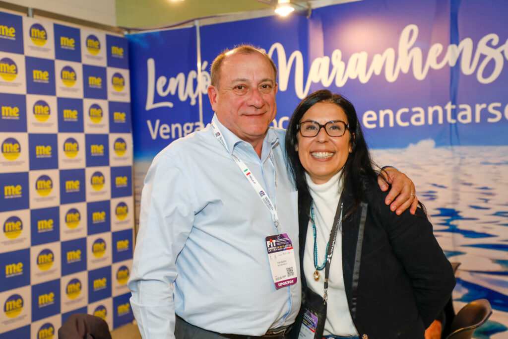 Toni Sando, do Visite São Paulo, e Gisele Lima, da Promo